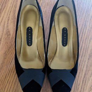 Di Lusso black velvet shoes
